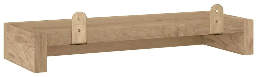 Prateleiras de parede 2 pcs 40x15x4 cm madeira de teca maciça
