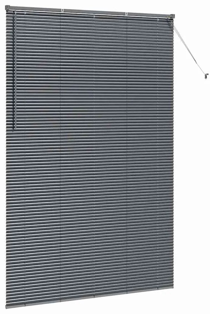 Persiana de Janela Cinzento-escuro 150 x 220 cm Alumínio