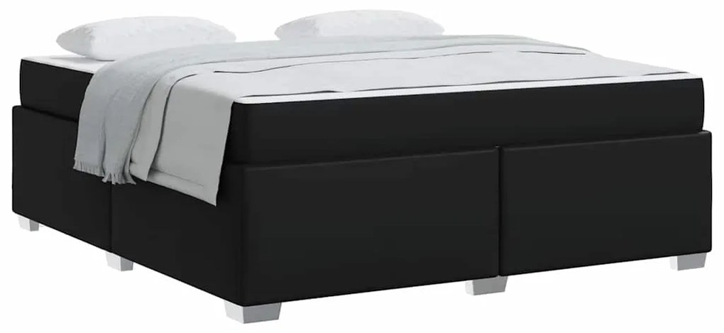 Estrutura da Cama Outros Preto 180 x 200 cm Couro sintético