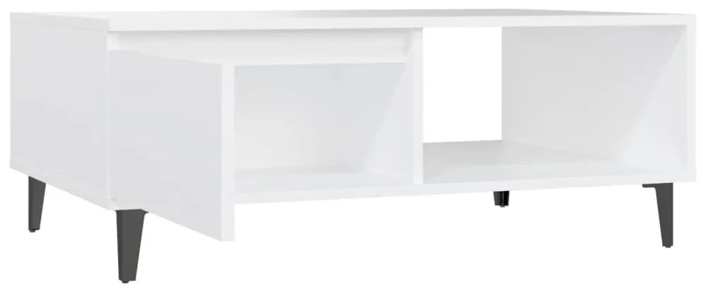 Mesa de centro 90x60x35 cm contraplacado branco