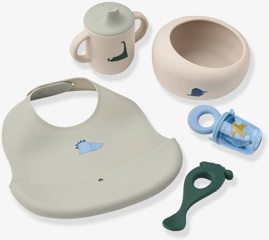 Mileah conjunto de refeição em silicone Liewood azul-acinzentado