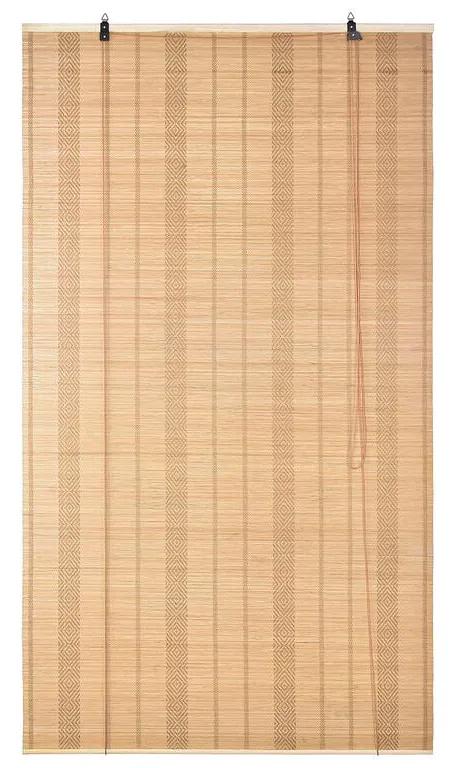 Estore de enrolar DKD Home Decor Poliéster Marrom claro Bambu (120 x 3 x 175 cm)