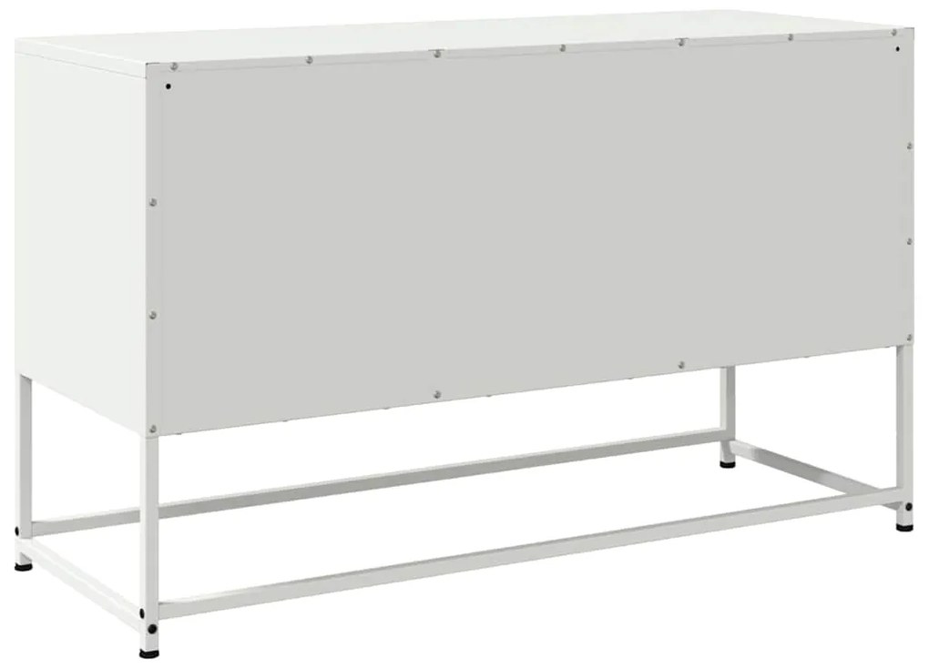 Móvel de TV 100,5x39x60,5 cm aço branco