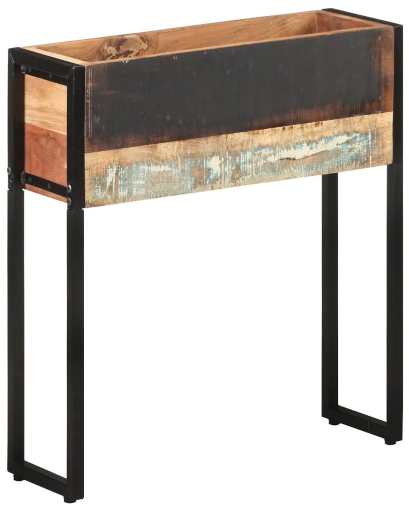 vidaXL Vaso/floreira 60x20x68 cm madeira recuperada maciça