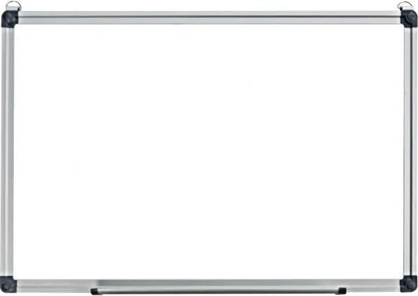 Quadro branco magnético 50 x 35 cm com tabuleiro amovível e estrutura de alumínio para escola, escritório e casa