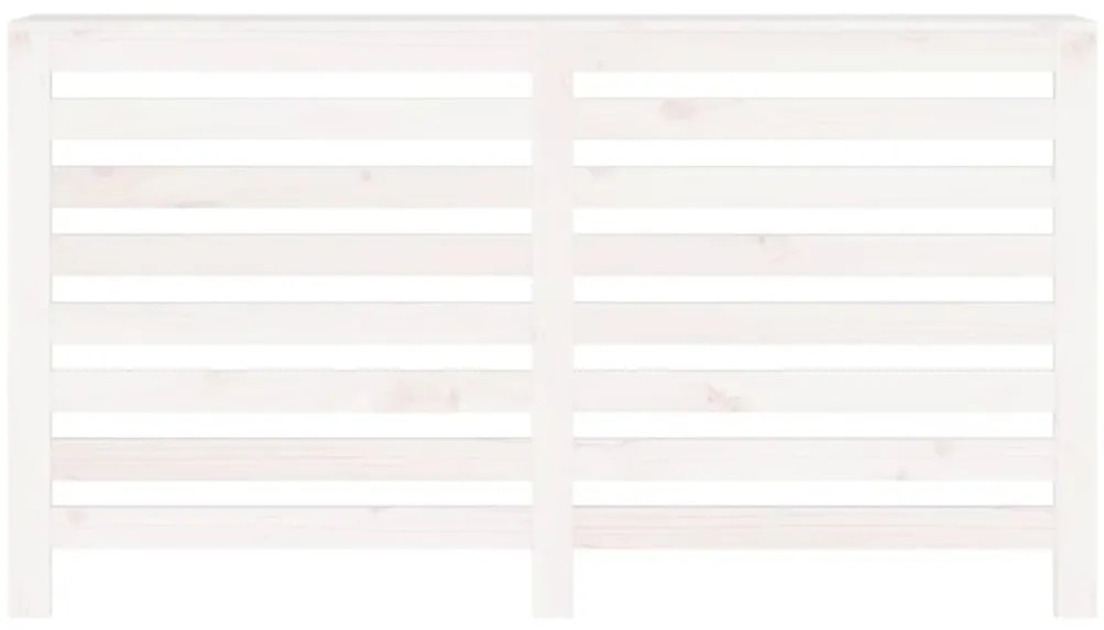 Cobertura de radiador 153 x 19 x 84 cm pinho maciço branca