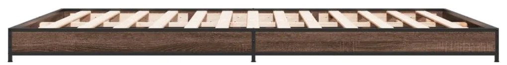 Estrutura de cama 140x190cm derivados madeira/metal