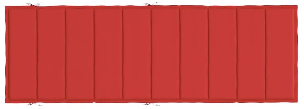 Almofadão p/ espreguiçadeira 186x58x4 cm tecido oxford vermelho