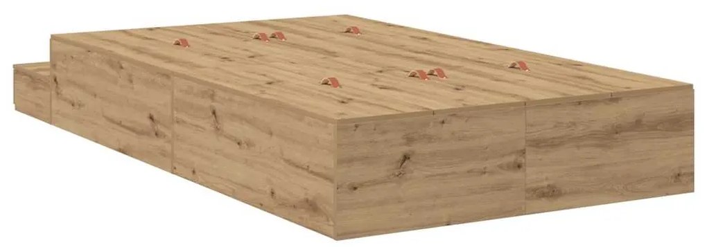 Cama de Armazenamento Artisan Carvalho 120x190 cm