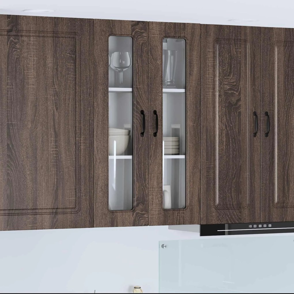 vidaXL Armário de Cozinha Kalmar Carvalho Marrom 60 x 31 x 100 cm