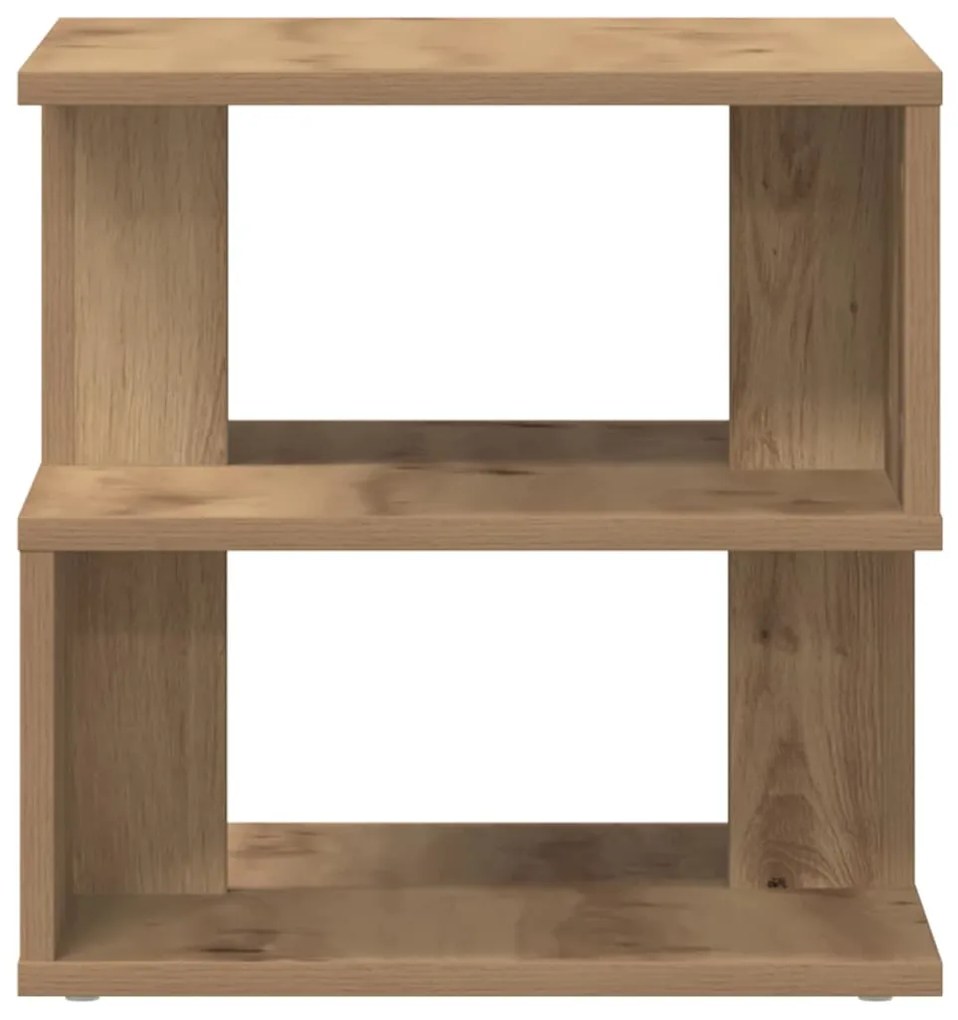 Mesa de Apoio vidaXL Artisan Carvalho 40x40x40 cm Madeira de Engenhari