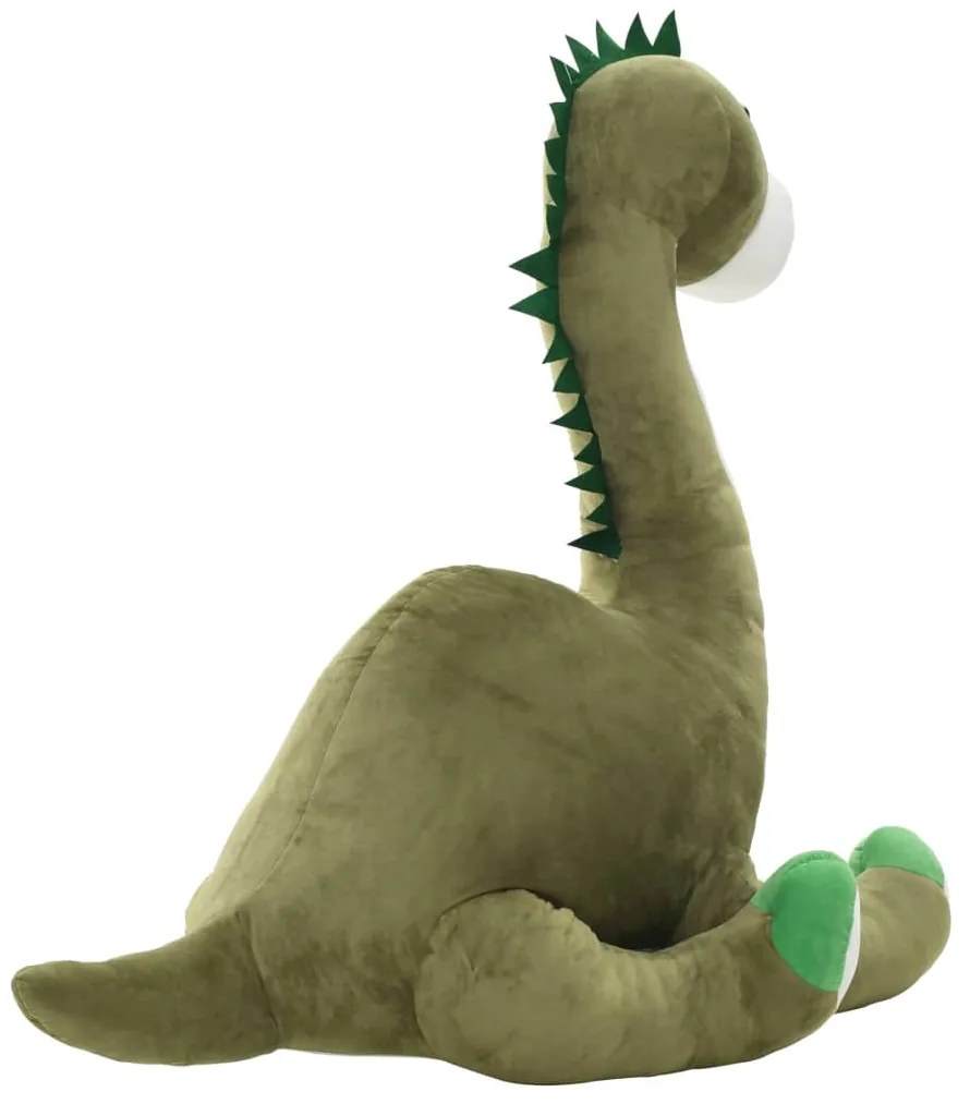 Dinossauro brontossauro de peluche verde