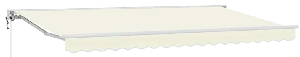 Toldo Retrátil Manual Creme 350x200 cm Tecido