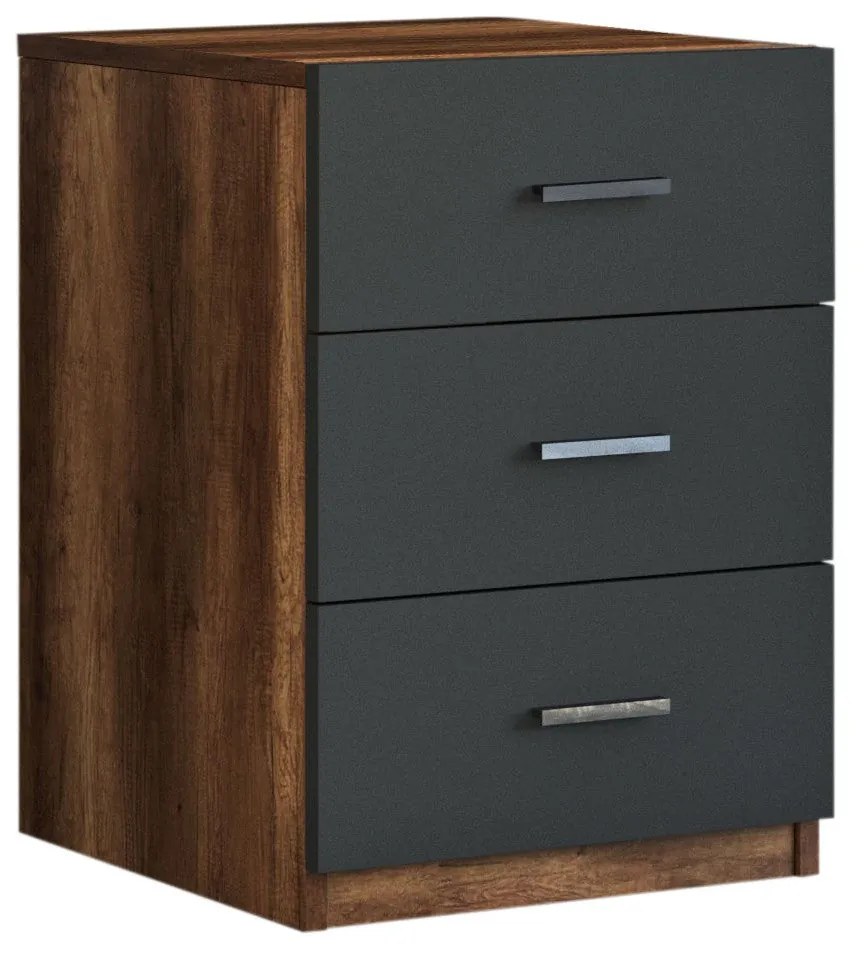 Gaveta VO3 – Walnut/Antracite – 44,5x61,8x46,6 cm
