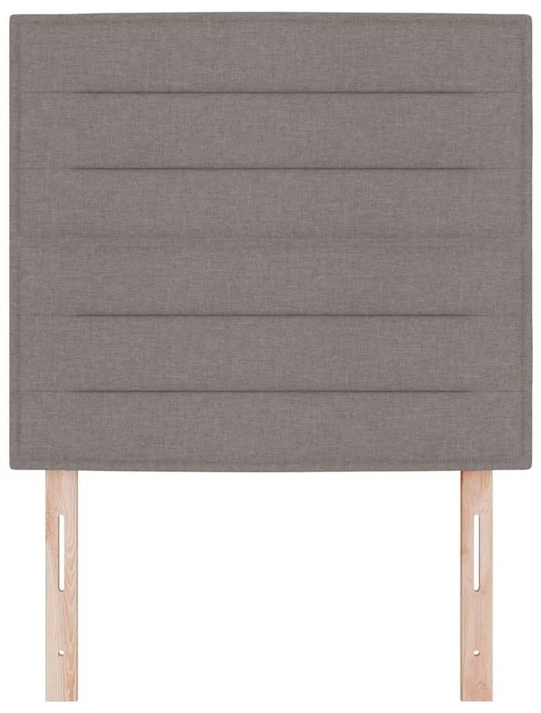 Cabeceira LED Design Linhas Taupe 100 cm Tecido