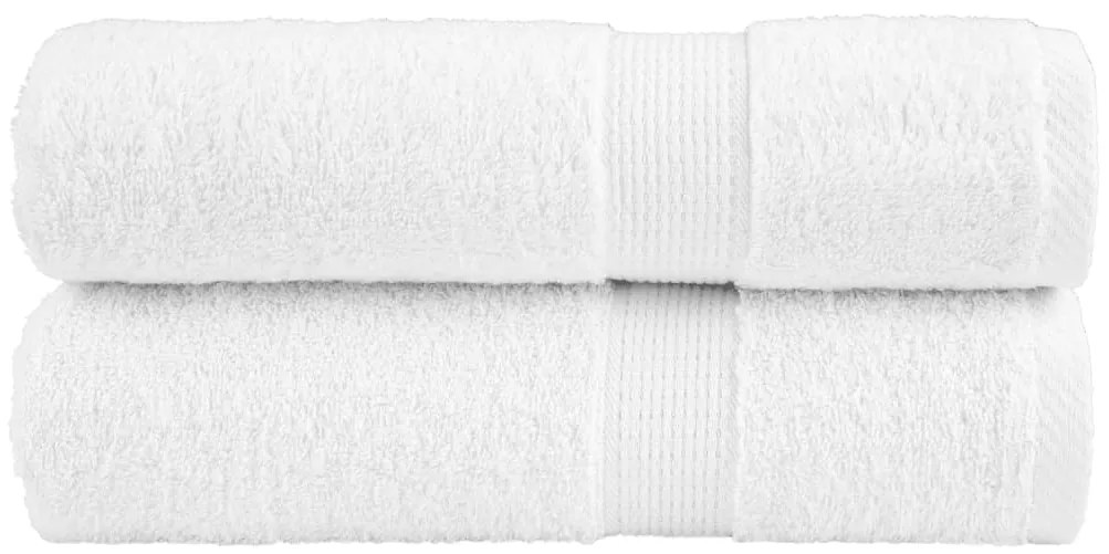 Toalhas de mãos premium SOLUND 2 pcs 50x100 cm 600 gsm branco
