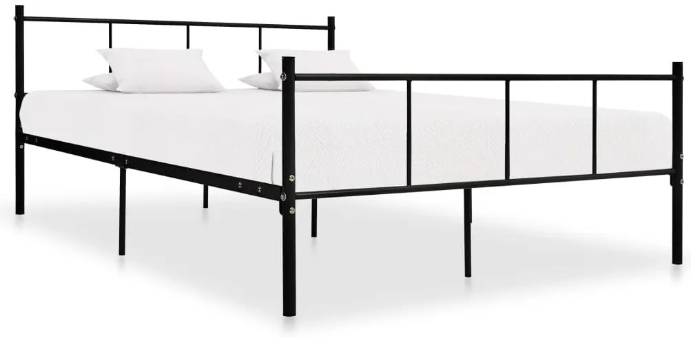 Estrutura de cama 160x200 cm metal preto