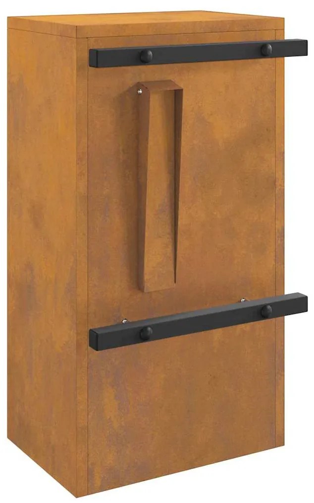 caixa de correio Ferro Enferrujado 30 x 23 x 55 cm Aço corten