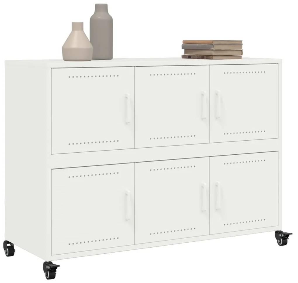 Aparador 100,5x39x72 cm aço branco