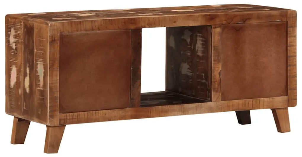 Móvel de TV 105x46x32 cm madeira recuperada maciça