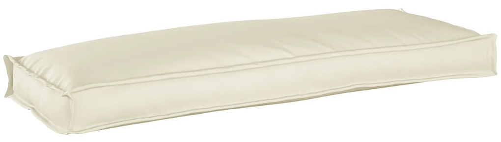 vidaXL Almofada de Palete para Banco Creme 110x40x8 cm Tecido Oxford