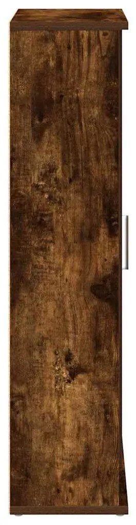 Móvel p/casa banho c/suporte rolos 39x22x90 cm carvalho fumado