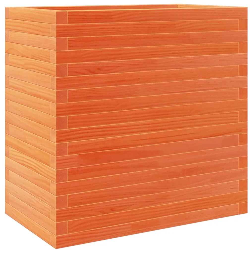 Vaso/floreira de jardim 70x40x68,5cm pinho maciço castanho mel
