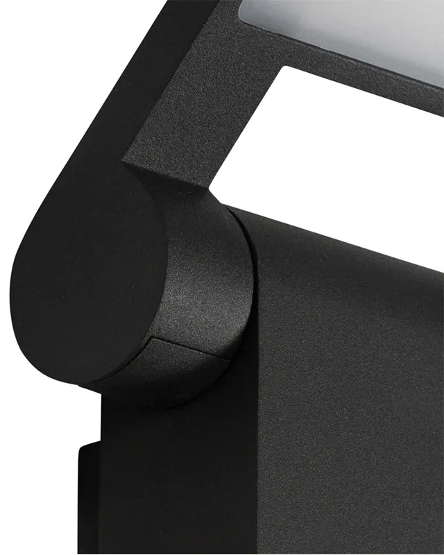 Candeeiro de parede exterior antracite com LED IP54 e sensor de movimento - Zane Moderno