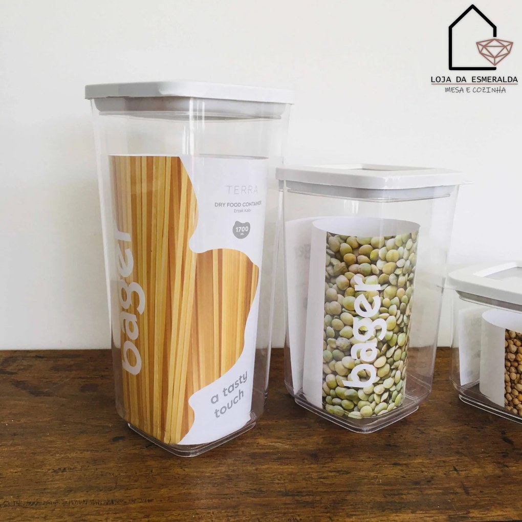 Recipientes p/ Conservação de Alimentos | Terra | Vários Tamanhos - 1300 ml