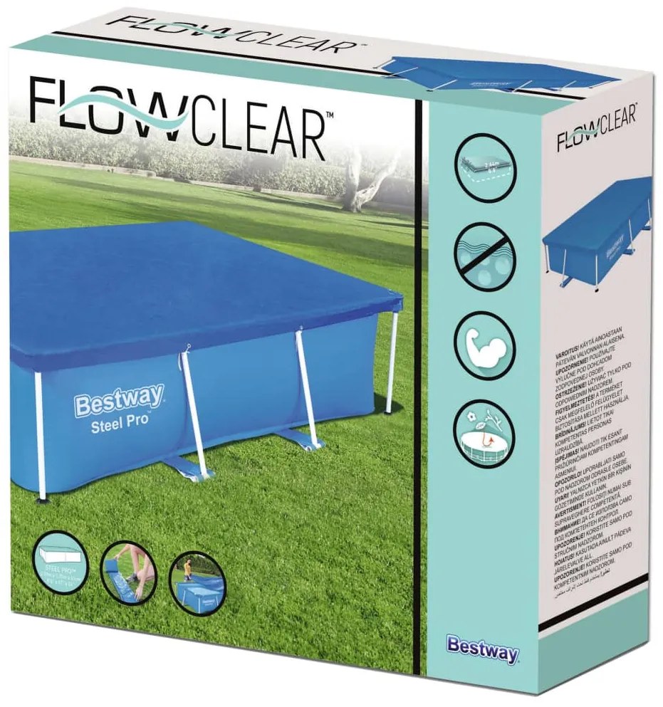 Bestway Cobertura de piscina Flowclear 259x170 cm