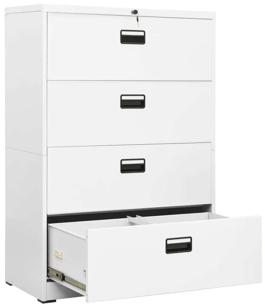 Arquivador 90x46x134 cm aço branco