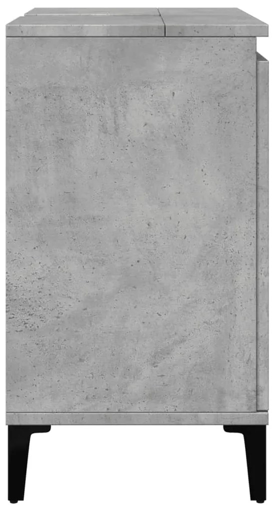 Móvel p/ lavatório 58x33x60 cm derivados madeira cinza cimento