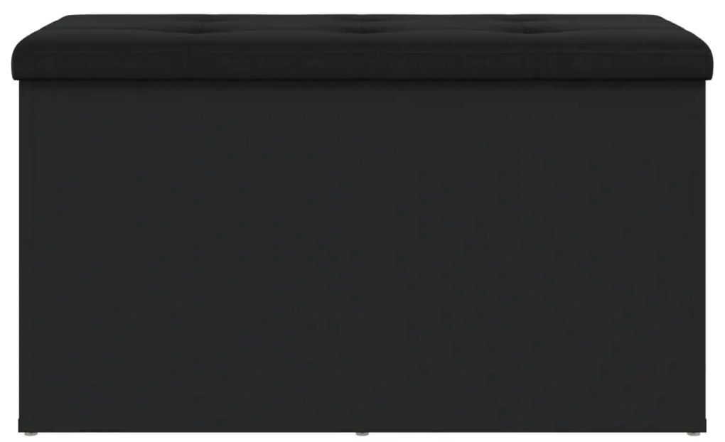 Banco de arrumação 82x42x45 cm derivados de madeira preto