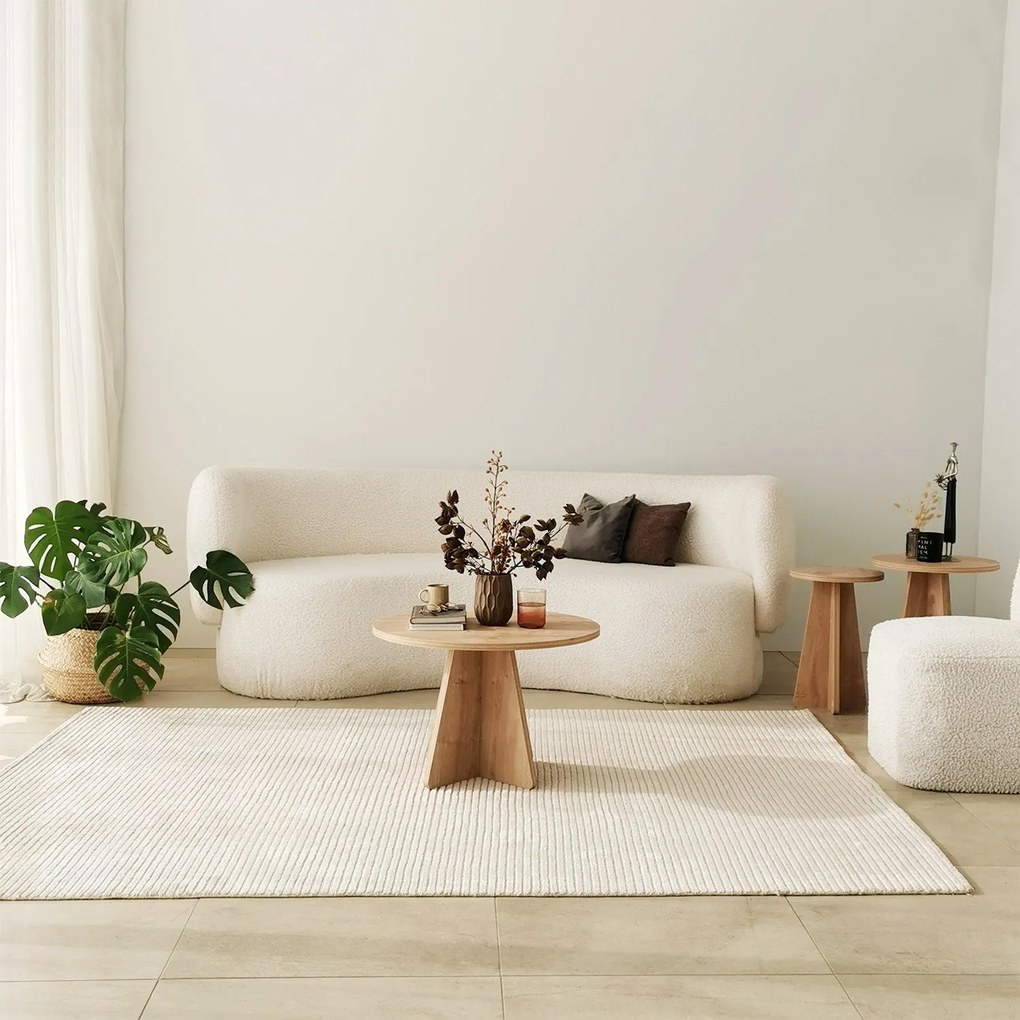 Mesa de Centro Mushroom – Carvalho Safira – 60x40x60 cm