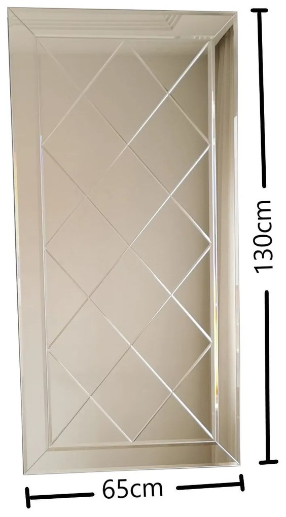 Espelho A306D – Prateado – 65 cm x 130 cm