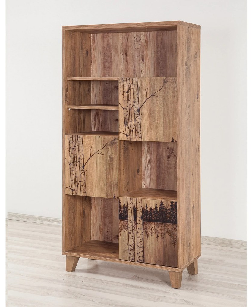 Estante Marina – Pinho Atlântico – 80x152x36 cm