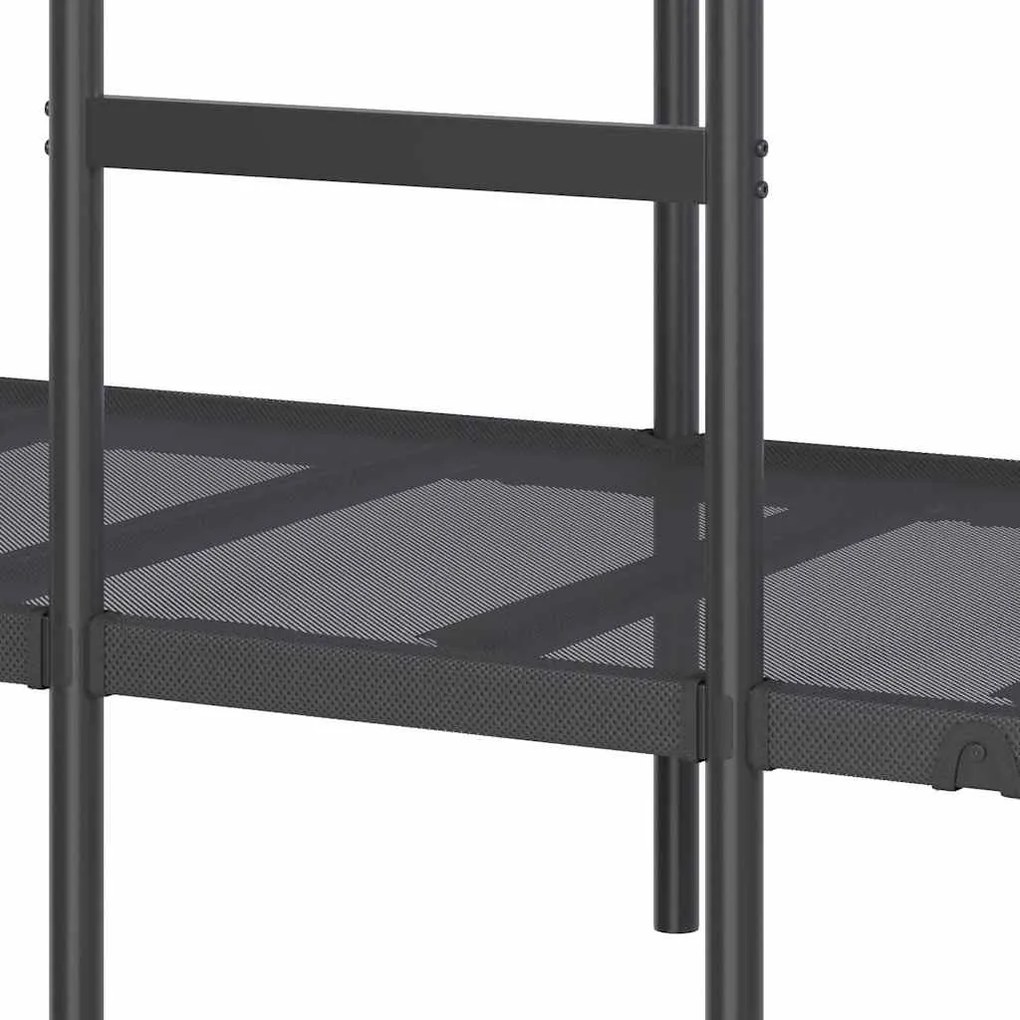 Beliche sem colchão 90x190 cm aço preto
