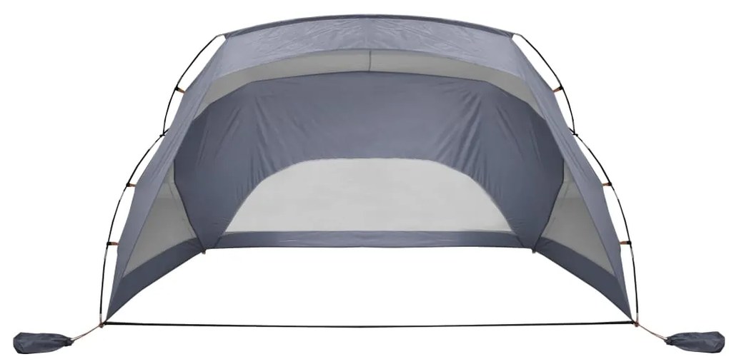 Tenda de praia 274x178x170/148 cm poliéster 185T cinzento