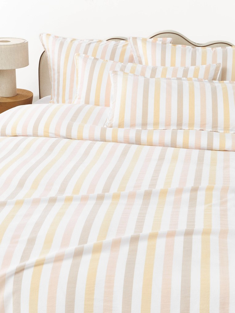 Capa de edredão em algodão lavado Harriet