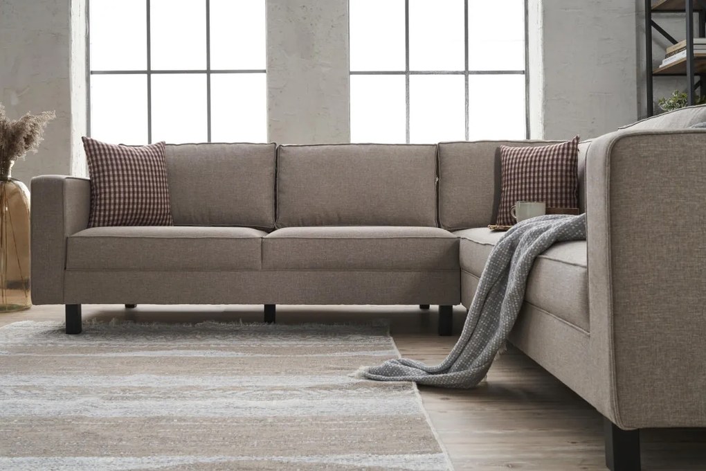 Sofá de Canto Kale – Creme – 258x83x258 cm