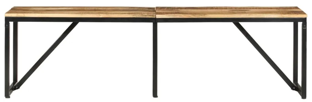 Banco 160x35x46 cm madeira de mangueira maciça
