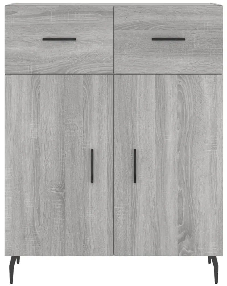Armário alto 69,5x34x180 cm derivados de madeira sonoma cinza
