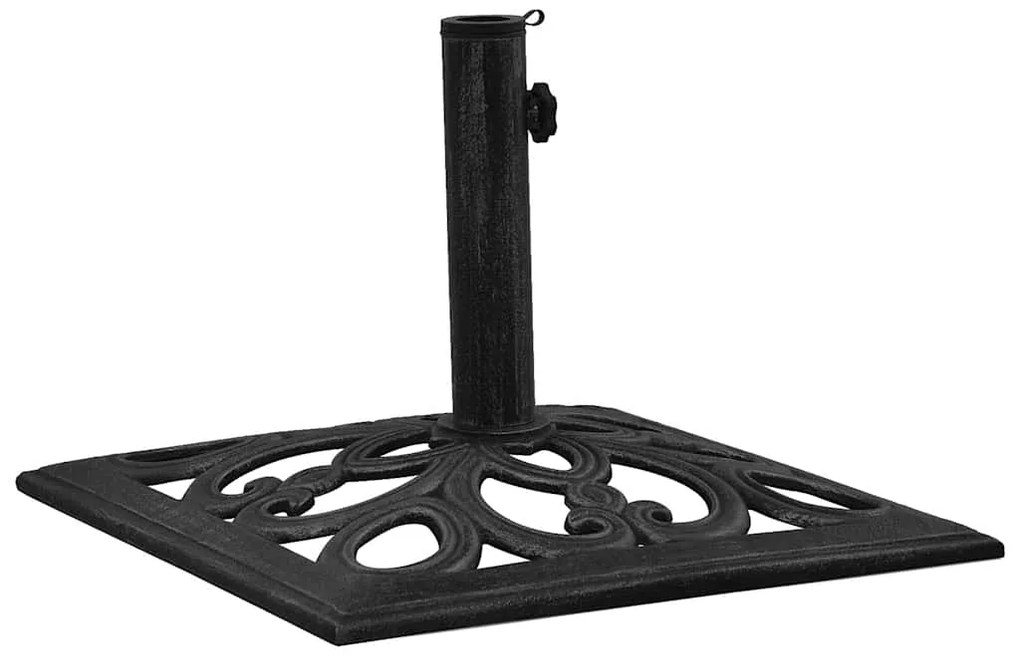 Base para guarda-sol ferro fundido 47x47x33 cm preto