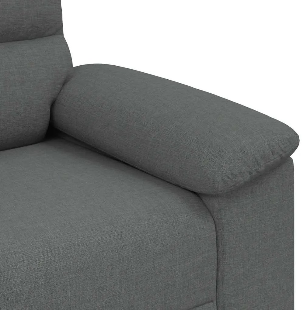 Poltrona 60 cm tecido cinzento-escuro