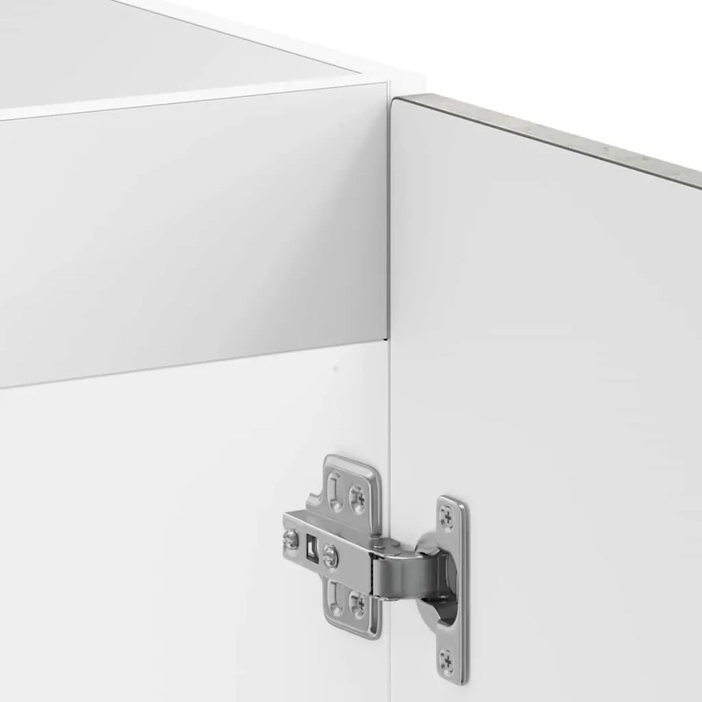 Armário baixo lavatório Kalmar 80x46x81,5 cm cinzento betão