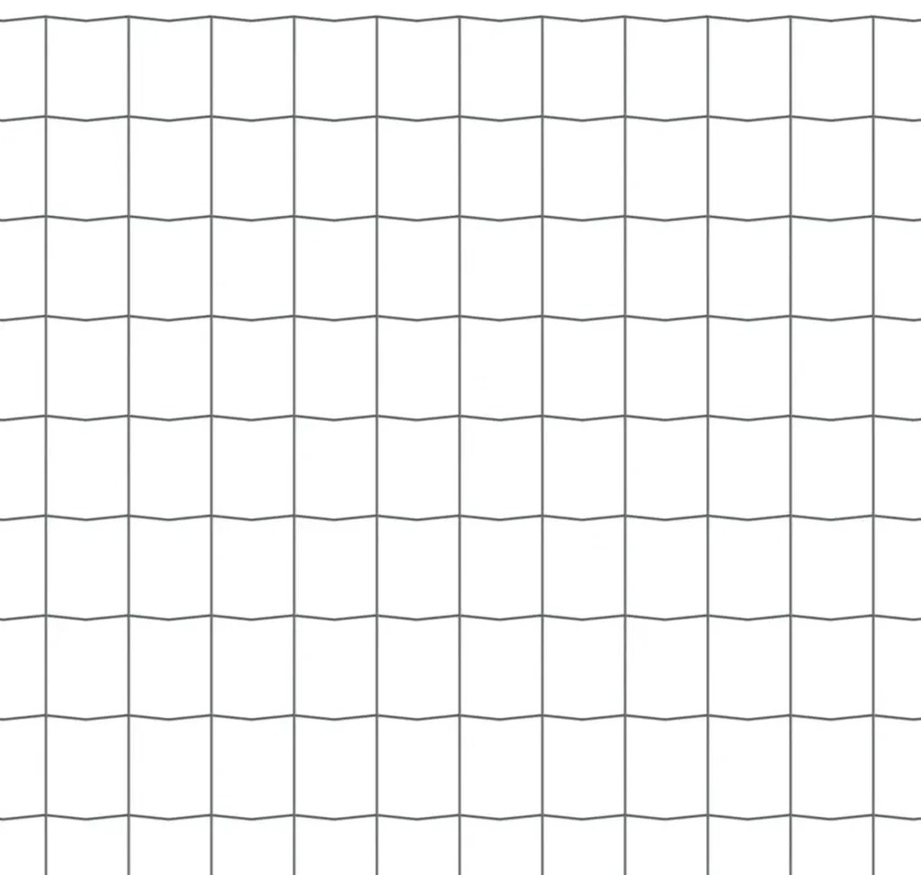 Cerca 10x0,8 m aço cinzento