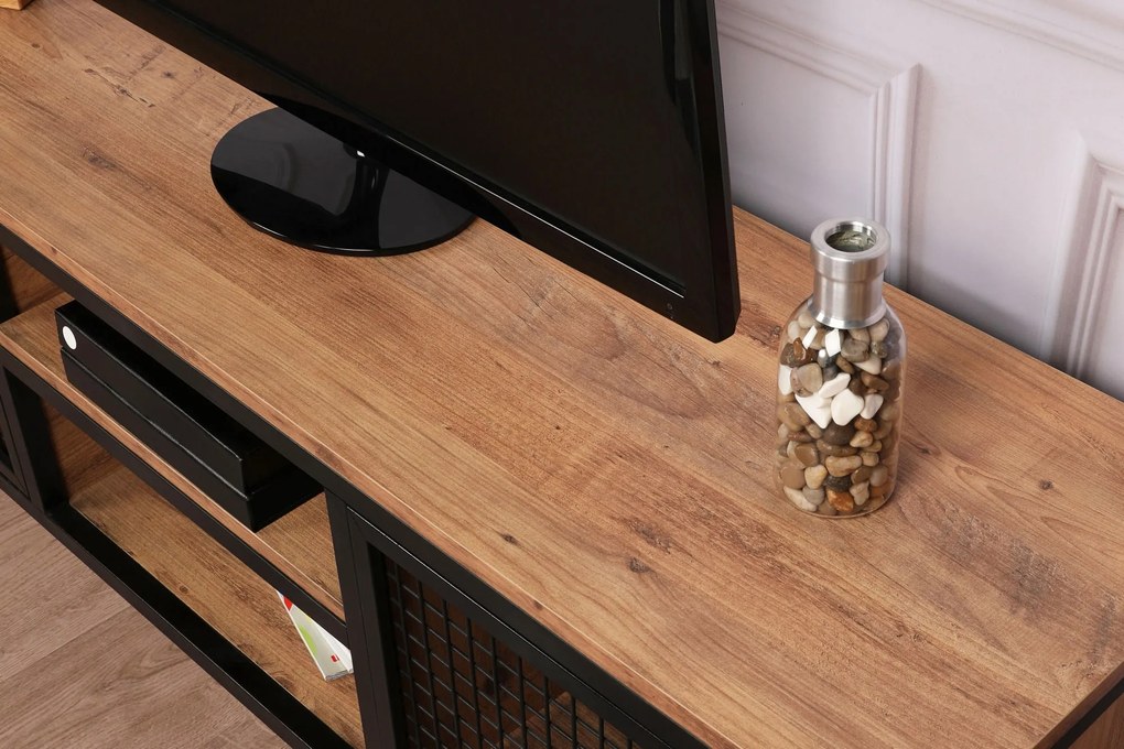 Móvel TV Zeno – Pinheiro Preto – 150 cm x 47 cm x 40 cm