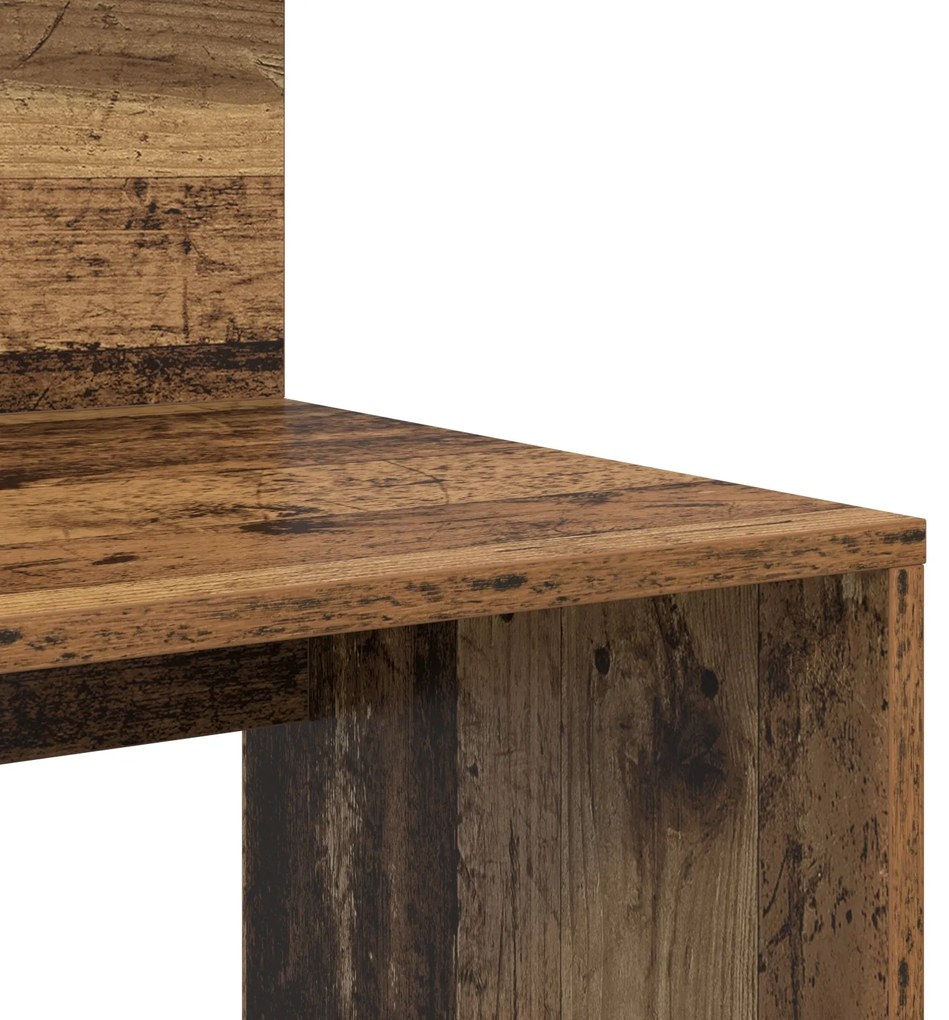 Mesa com Armazenamento Madeira Antiga 90x48x101.5 cm Madeira engenheir