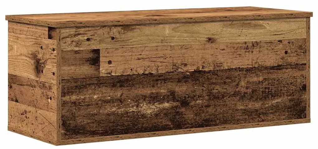 Caixa de Armazenamento vidaXL em Madeira Velha 90x35x35 cm em Madeira