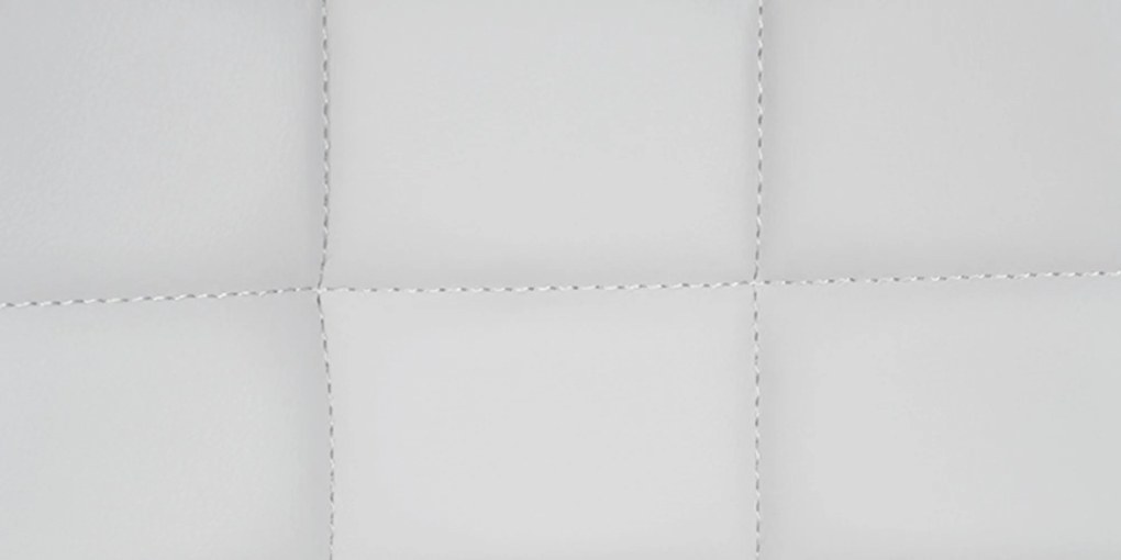 Banco de bar Tover em couro sintético e com estrutura preta 48 x 81-105 x 54 cm Branco